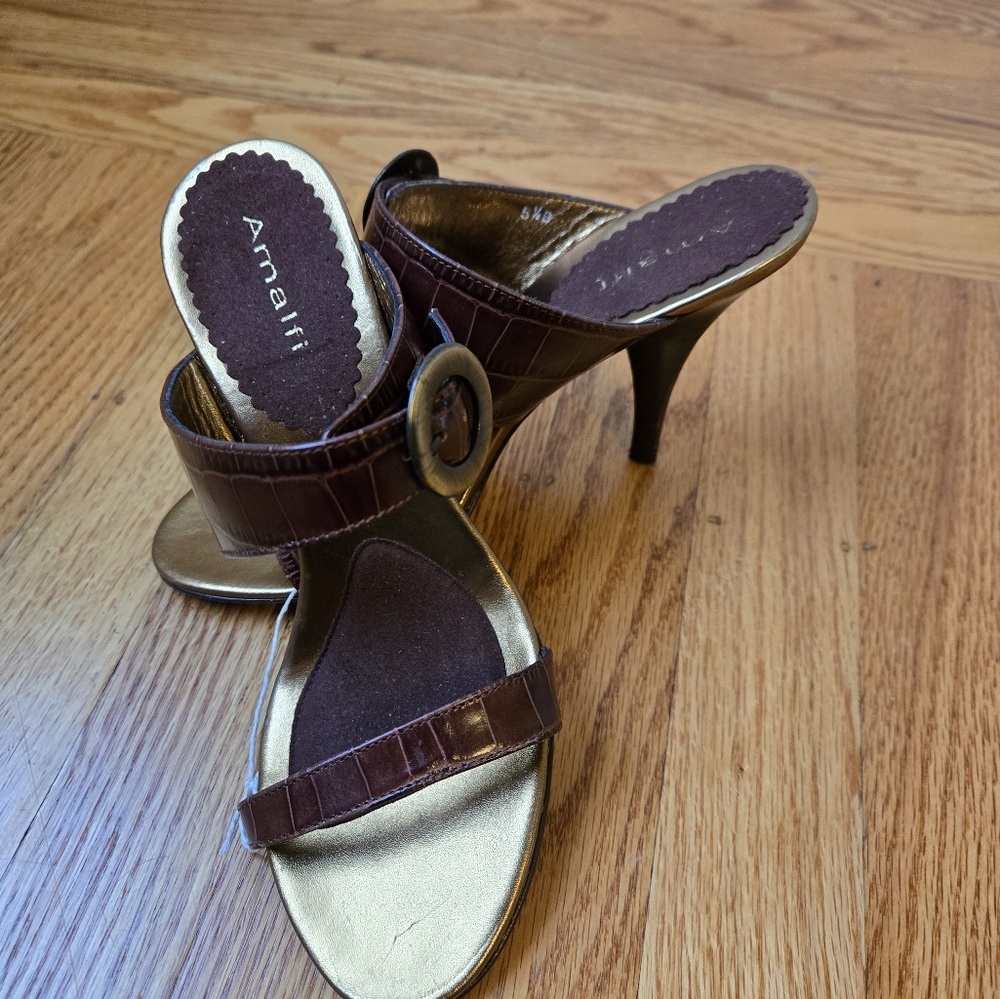 NWOB Almafi Reptile Print Stiletto Heels
